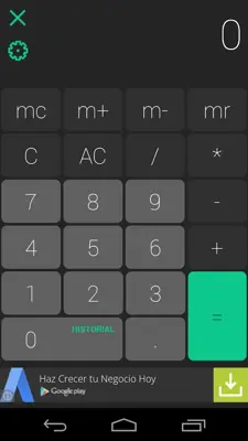 Scientific Calculator HD android App screenshot 2